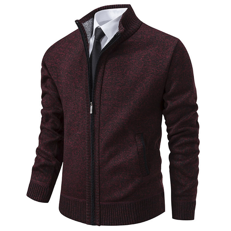 Veste de sport homme Col montant Fermeture éclair Moderne