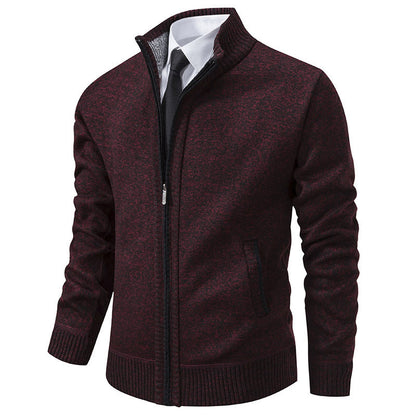 Veste de sport homme Col montant Fermeture éclair Moderne
