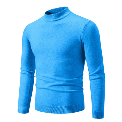 Pull col roulé homme moderne maille fine