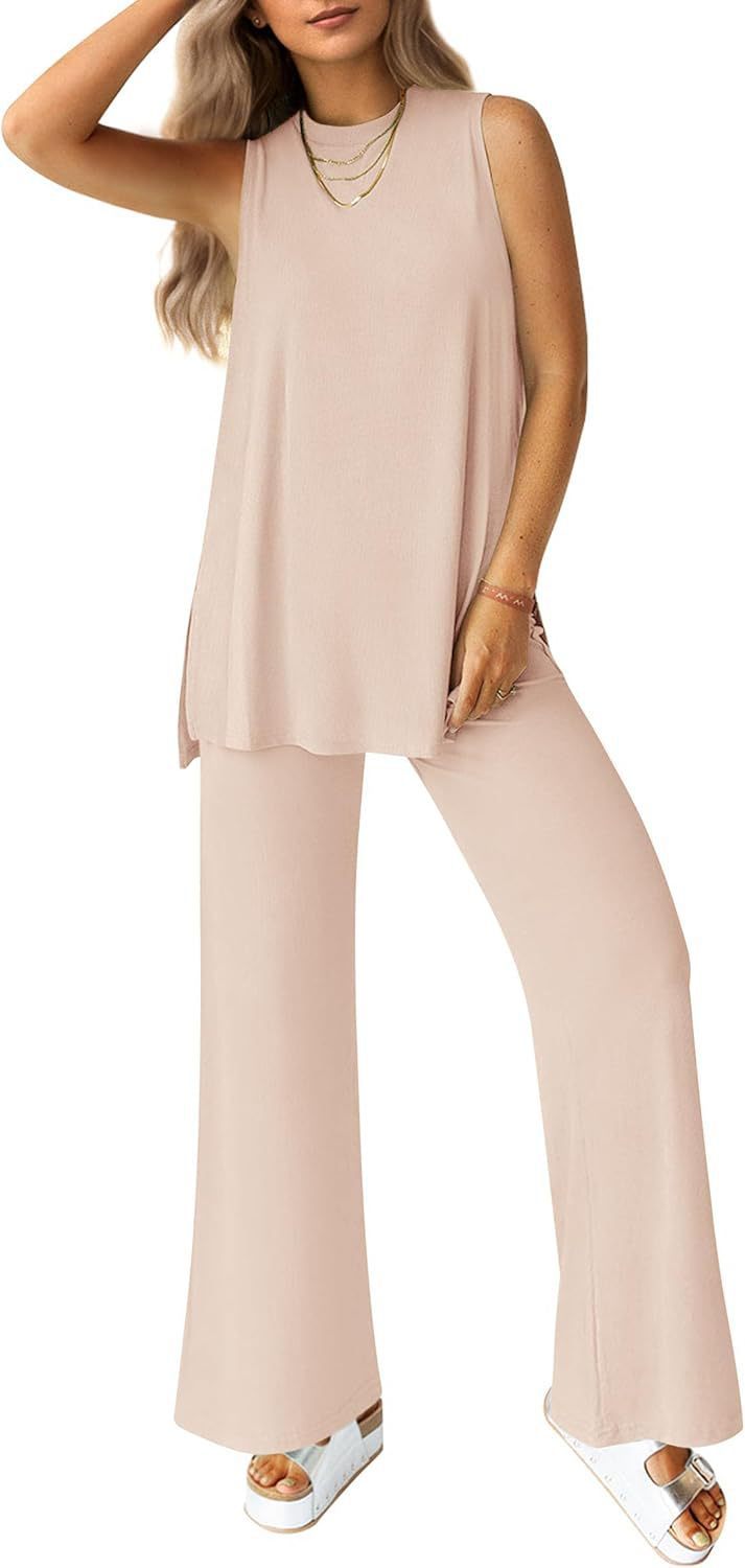 Ensemble Haut Léger et Pantalon Large pour Femme Tenue Confortable