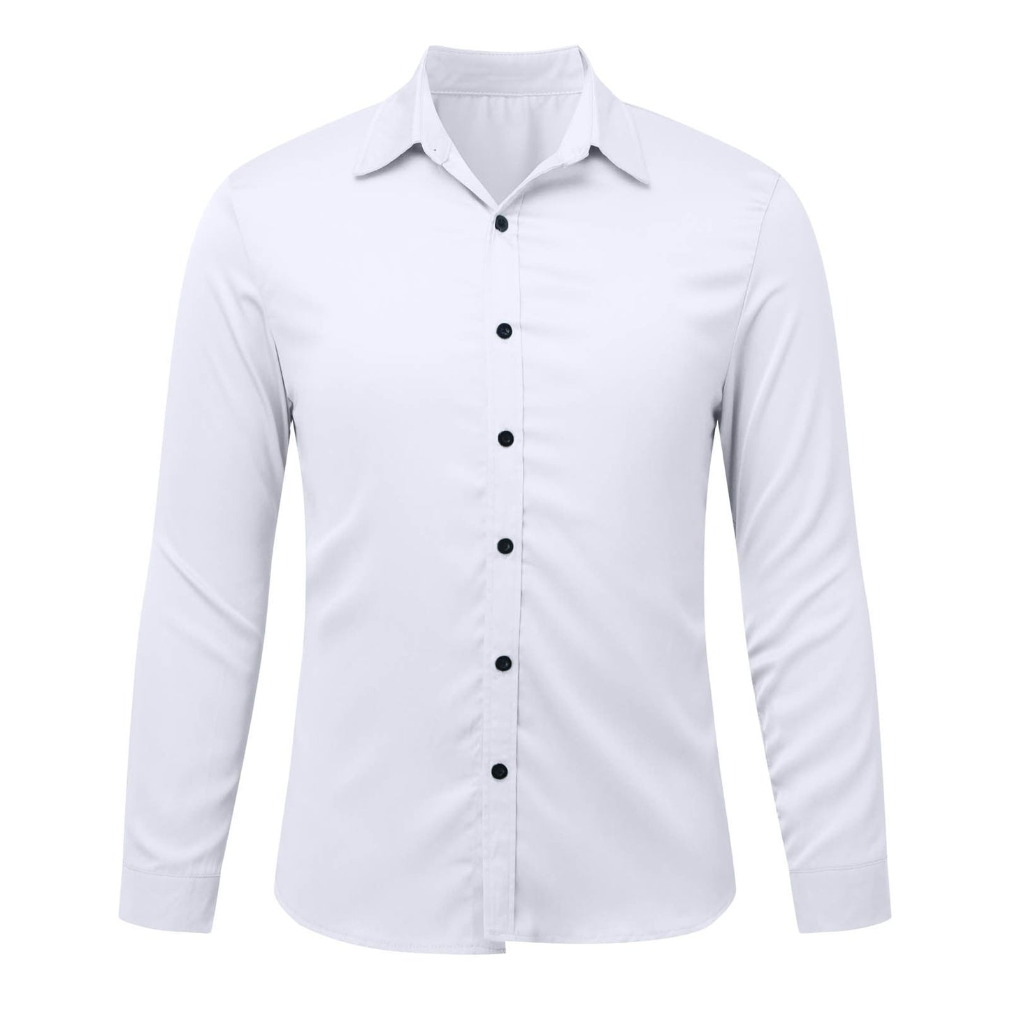 Chemise Homme Élégante Manches Longues en Coton