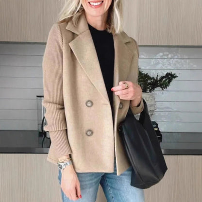 Blazer femme élégant à double boutonnage style moderne