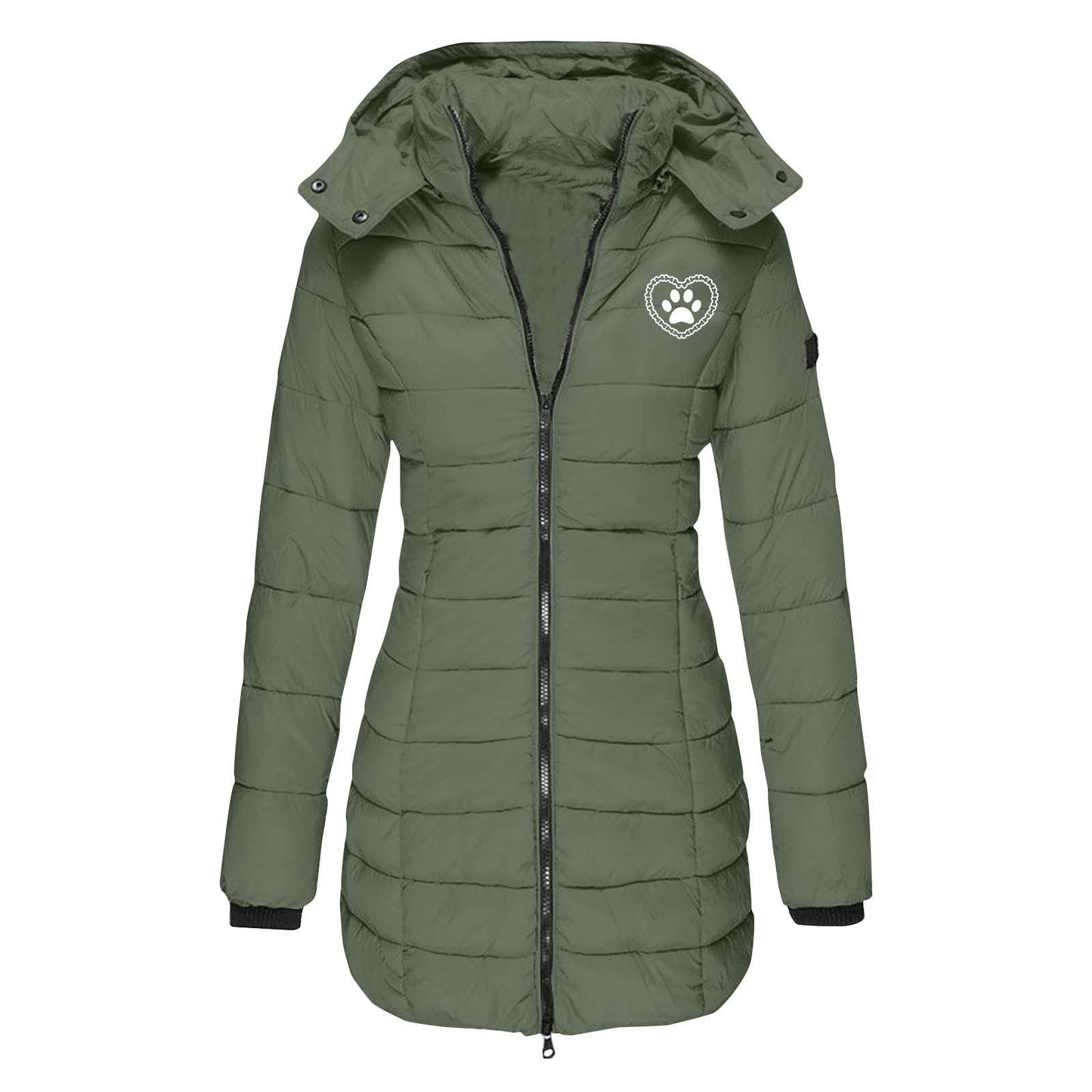 Veste mi-saison doublée à capuche pour femmes