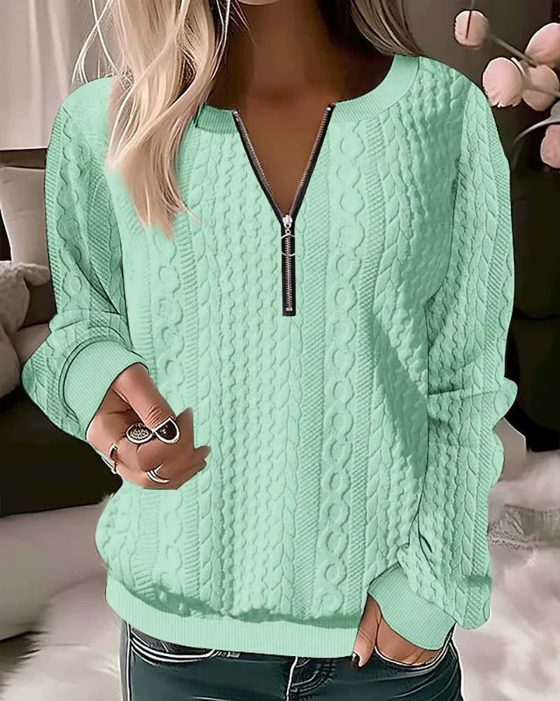 Sweat-shirt pratique Zippé Sportif