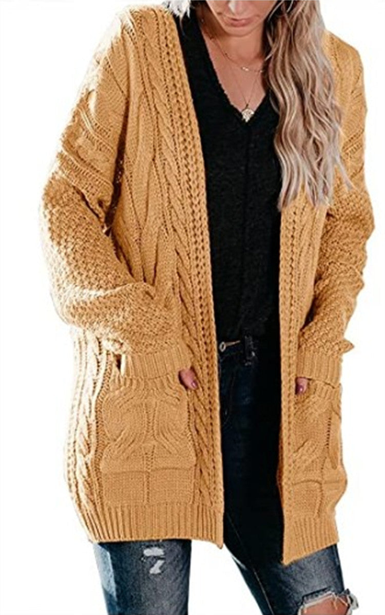 Cardigan Femme Grosse Maille Féminin Pratique