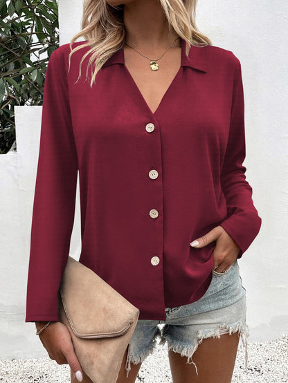 Chemisier Chic pour Femme avec Patte de Boutonnage Élégant