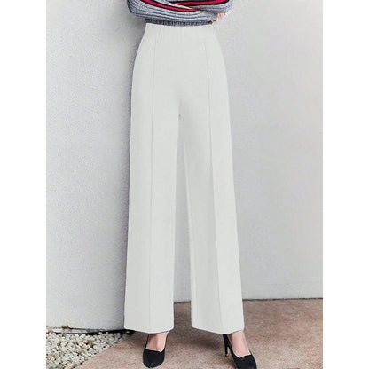 Pantalon en tissu taille haute élégant jupe plissée