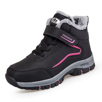 Chaussures de randonnée femme chaudes fourrées Velcro