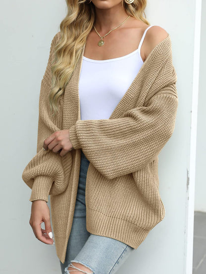 Gilet femme maille oversize coupe ample