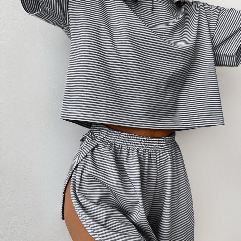 Ensemble décontracté femme Top manches courtes et short été
