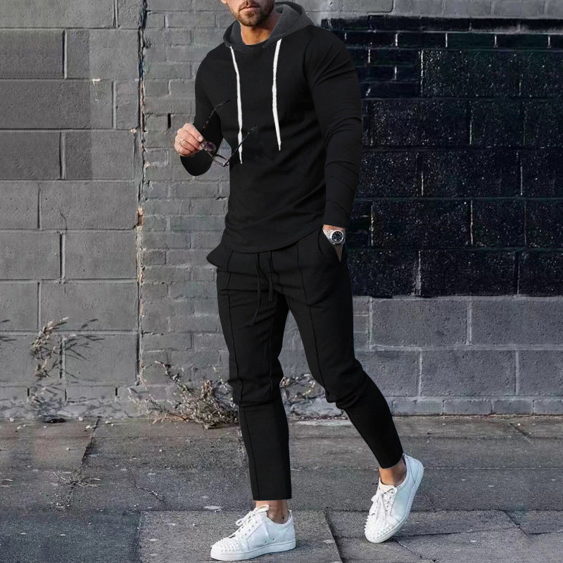 Ensemble de sport pour hommes : Sweat à capuche, pantalon de jogging, tendance