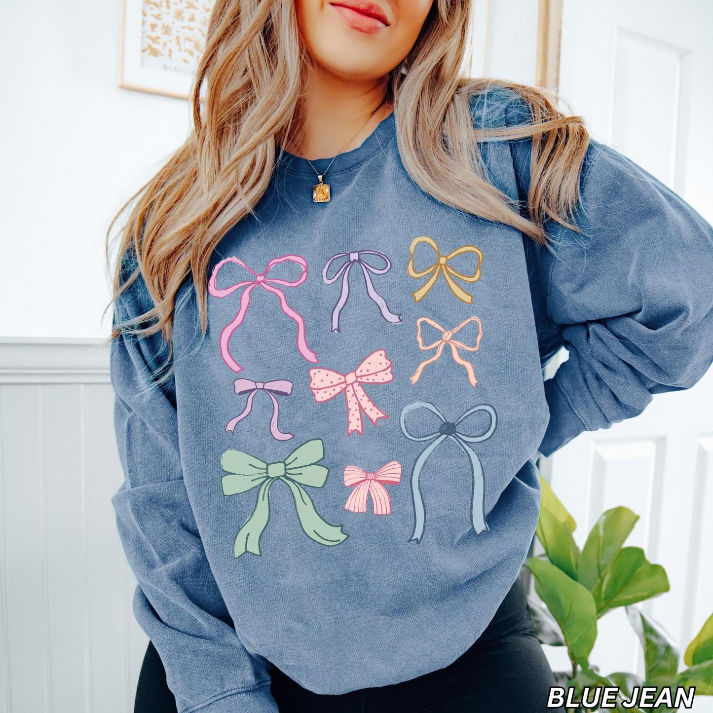 Sweat-shirt Femme Motif Nœuds Coloré Style Tendance