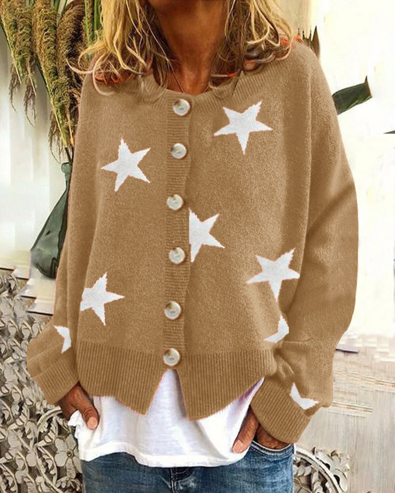 Gilet Femme Motif Étoiles Chic Tendance