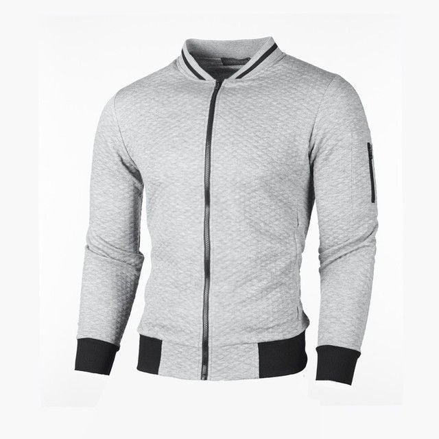 Sweat-shirt homme de qualité zippé sportif avec poches