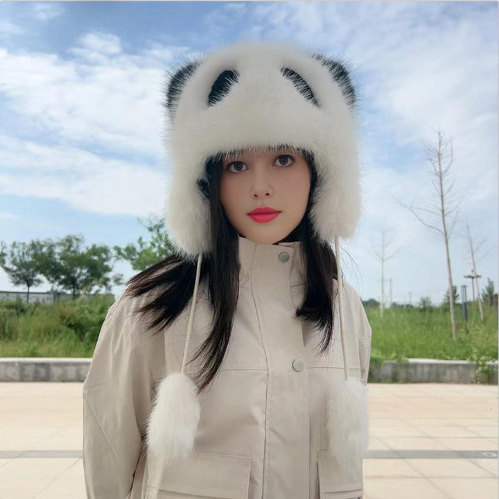 Bonnet femme Panda Doux Mignon Ornements oreilles