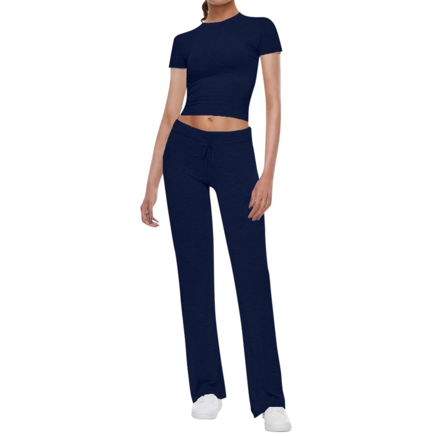 Ensemble de sport femme Crop Top et pantalon de jogging