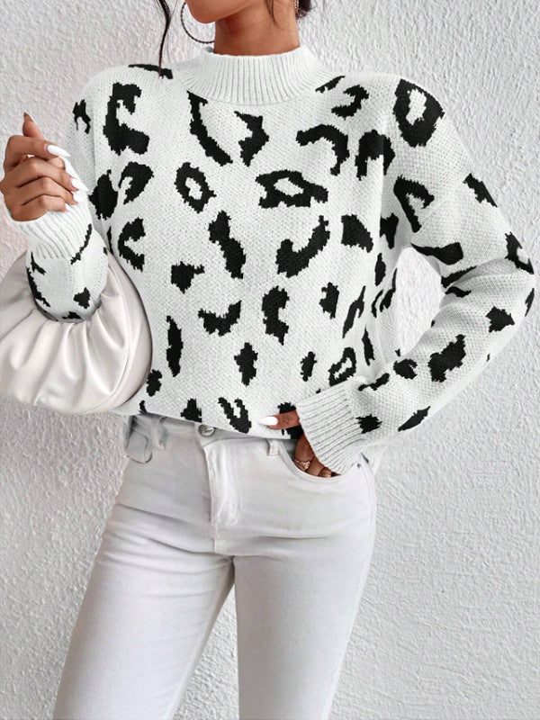 Pull femme motif animal Confortable Élégant