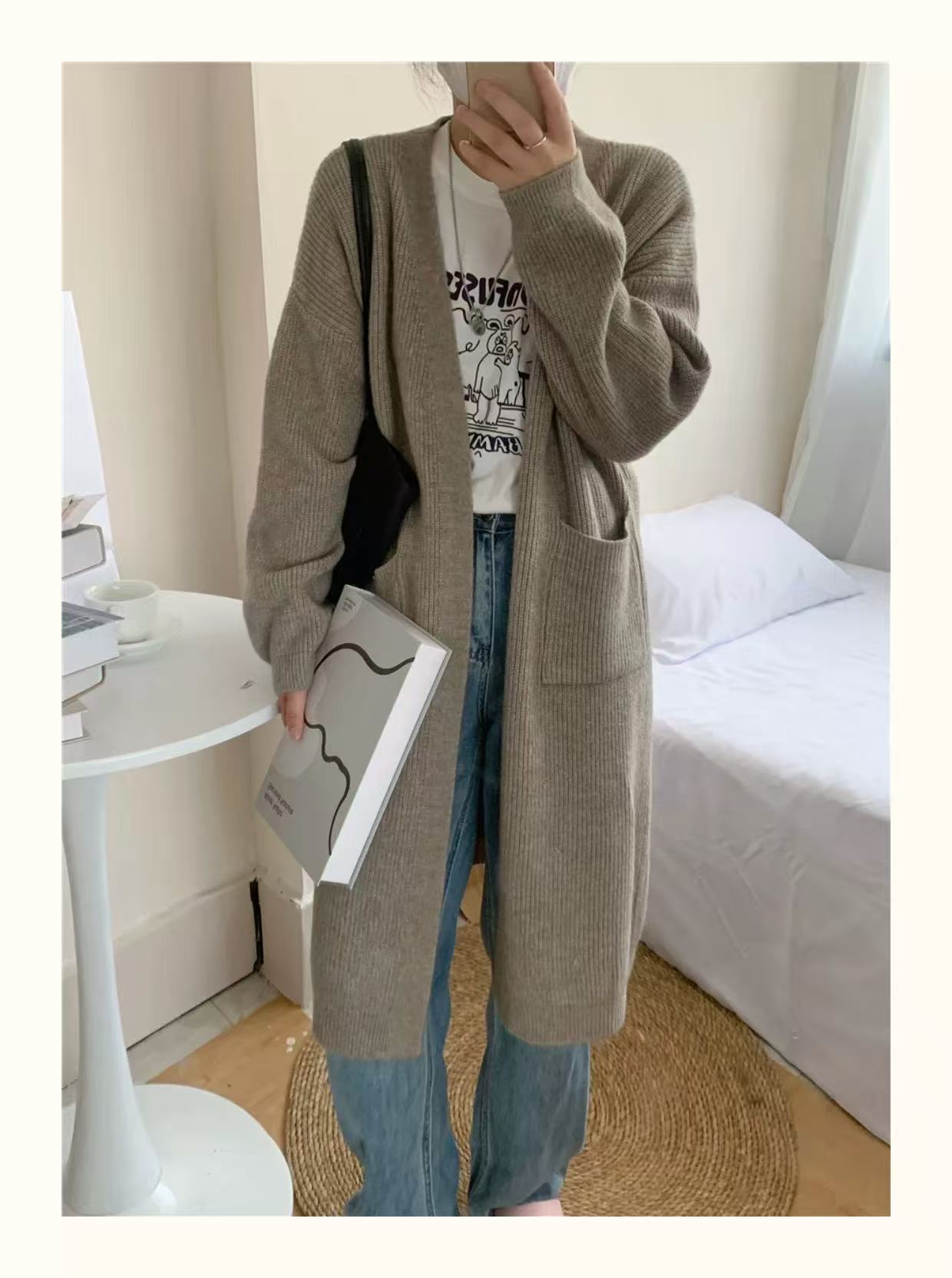 Cardigan ample pour femme