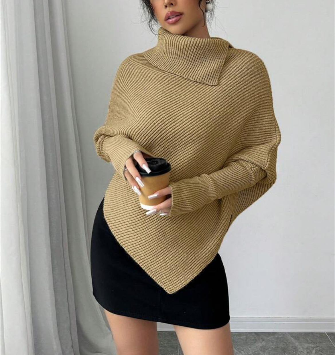 Pull-over Oversize Asymétrique Femme