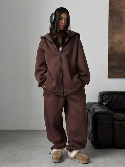 Ensemble sweat à capuche oversize femme Ample et confortable