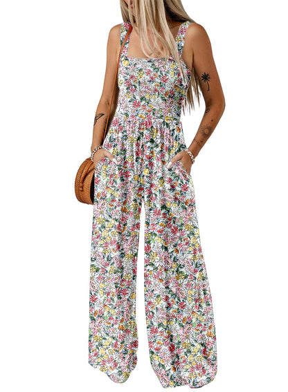 Combinaison élégante pour femme motif floral été