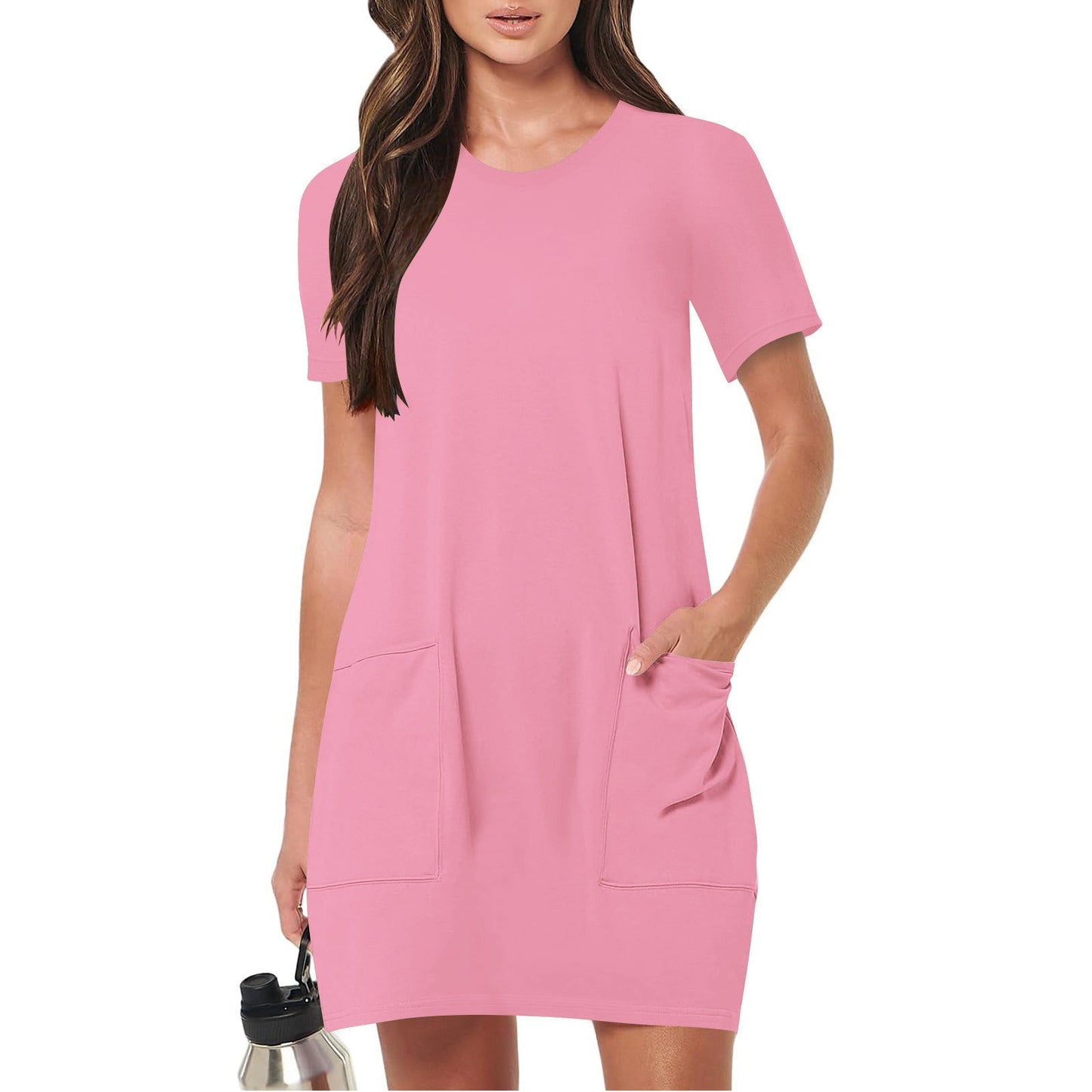 Robe d'été légère pour femme avec poches