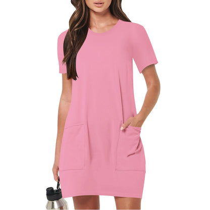 Robe d'été légère pour femme avec poches