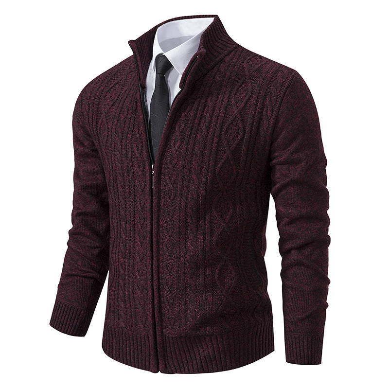 Gilet homme col montant motif tendance