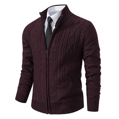 Gilet homme col montant motif tendance