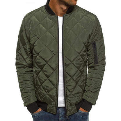 Doudoune matelassée chaude élastique zippée pour homme