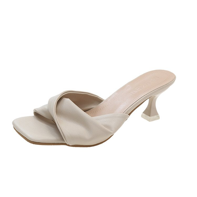 Mules Femme Élégantes Confort Talon Chaussures