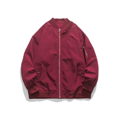 Blouson bombardier homme Confortable Fermeture éclair Poches
