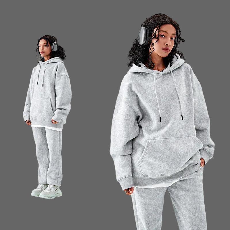 Damenhoodie Jogginganzug Set Bequem Sportlich - IdealeKleiden