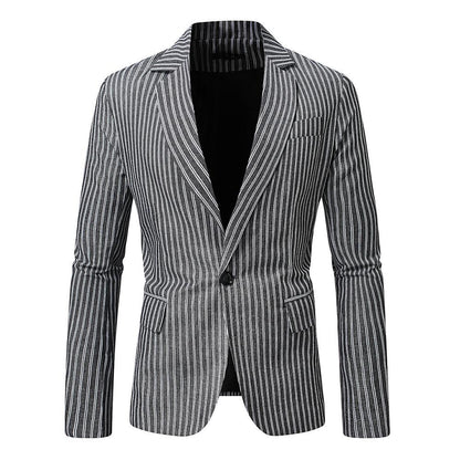 Blazer homme coupe slim design rayé