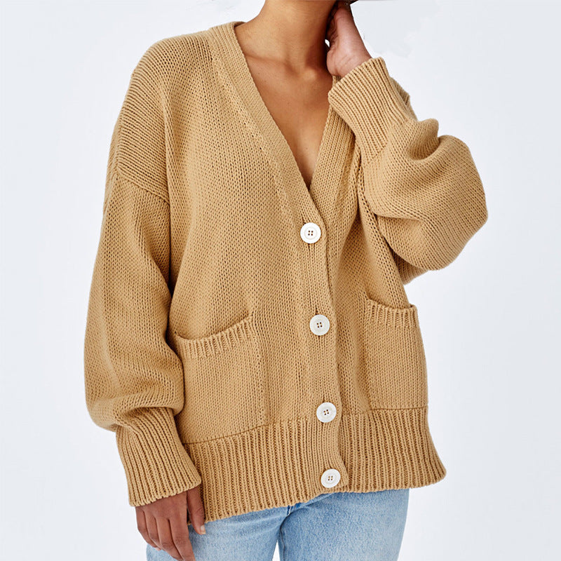 Gilet en grosse maille pour femme, grande taille, élégant