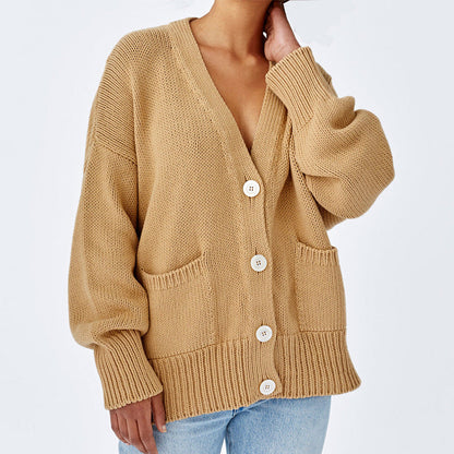 Gilet en grosse maille pour femme, grande taille, élégant