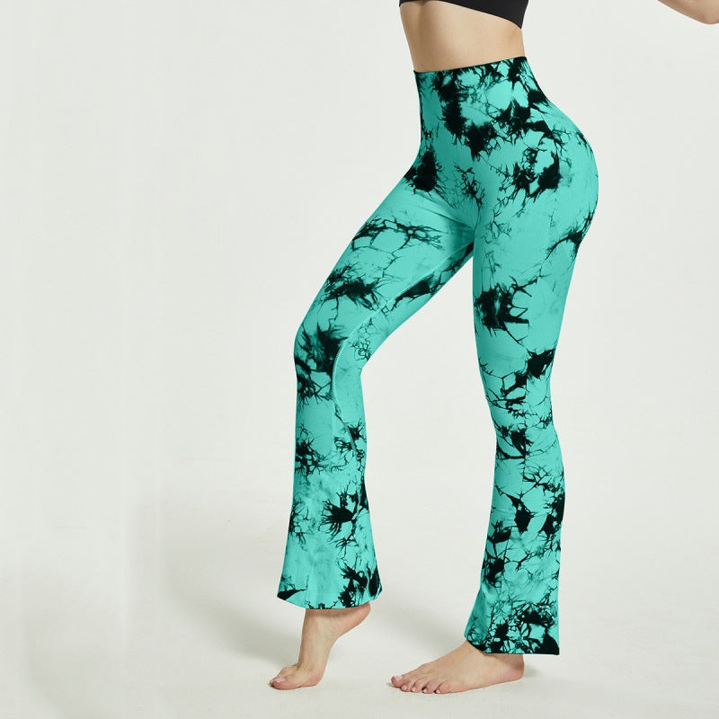 Pantalon de yoga pour femmes, motif batik élégant