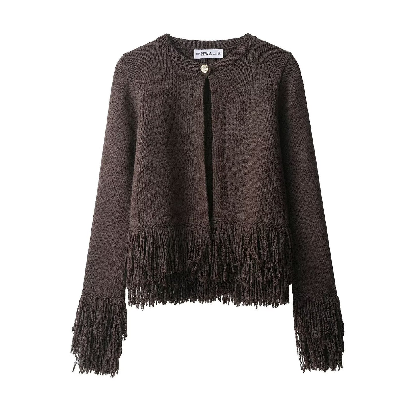 Cardigan femme tendance à franges