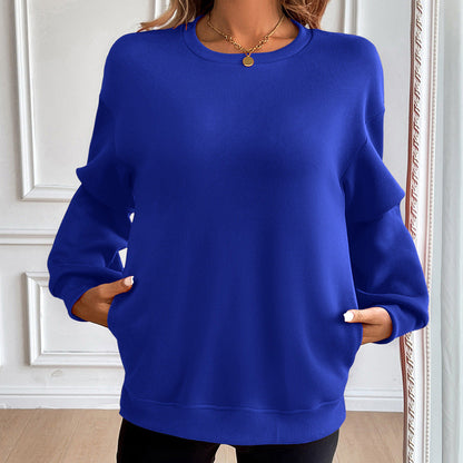 Pull confortable Col rond Manches longues Doux