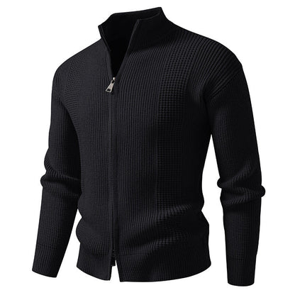 Cardigan pour homme col montant fermeture rapide