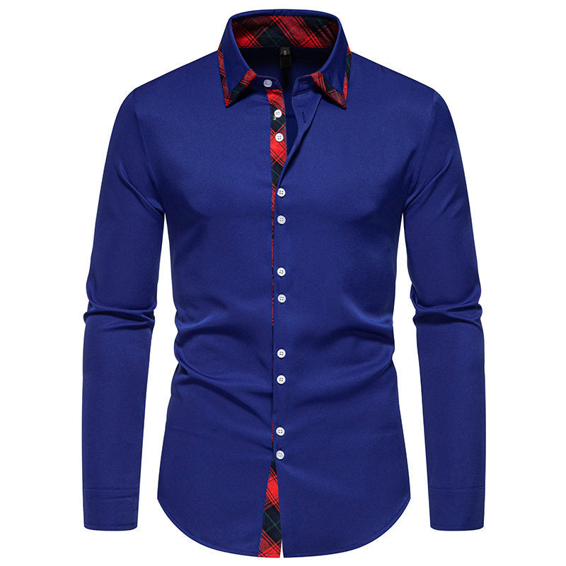 Chemise Homme Motif à Carreaux Élégant Design Moderne