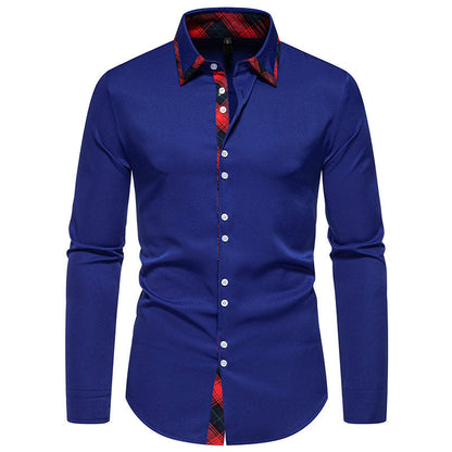 Chemise Homme Motif à Carreaux Élégant Design Moderne