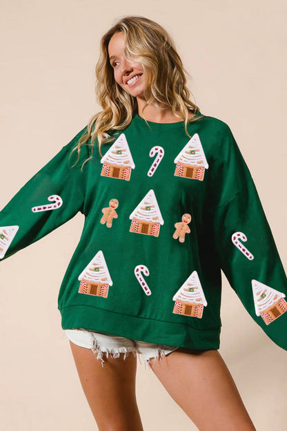 Robe de Noël Paillettes Scintillantes Haut