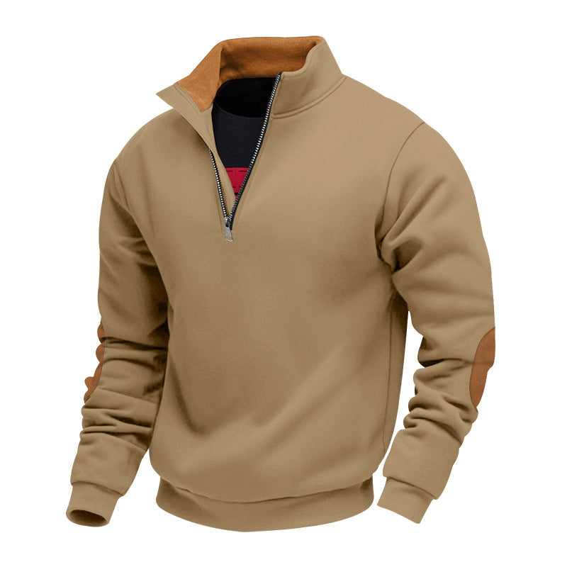 Sweat-shirt homme col montant design élégant