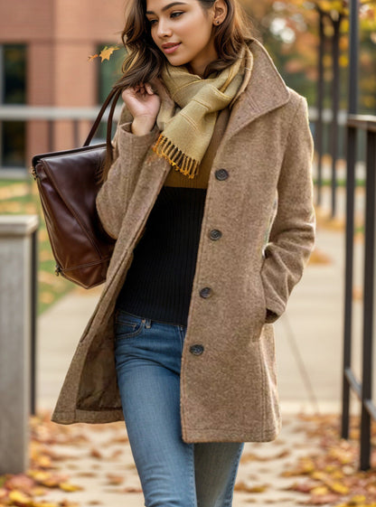 Manteau tendance femme élégant et oversized