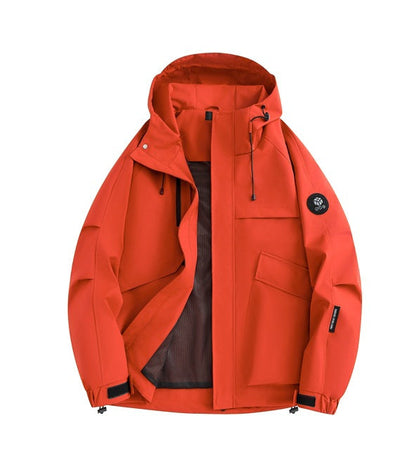 Veste Outdoor Homme Imperméable À Capuche Réglable