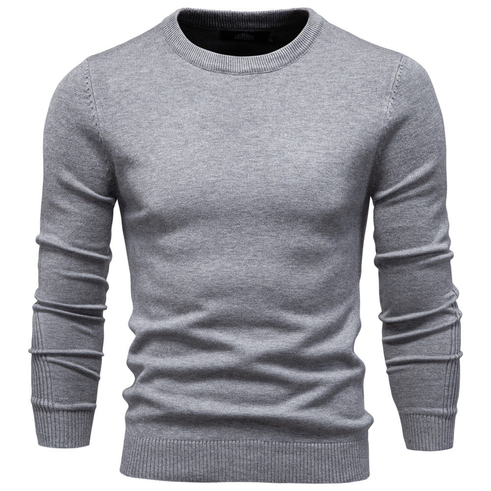 Pull homme col rond coton design élégant