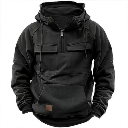 Sweat-shirt à capuche Grande taille Confort Coton