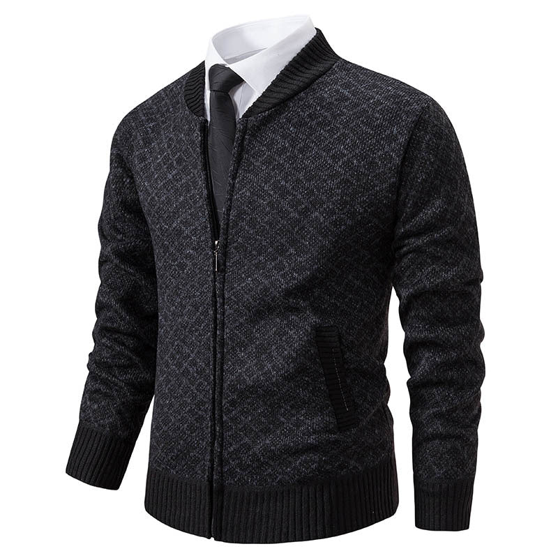 Gilet Homme Moderne Fermeture Éclair Structuré Élégant