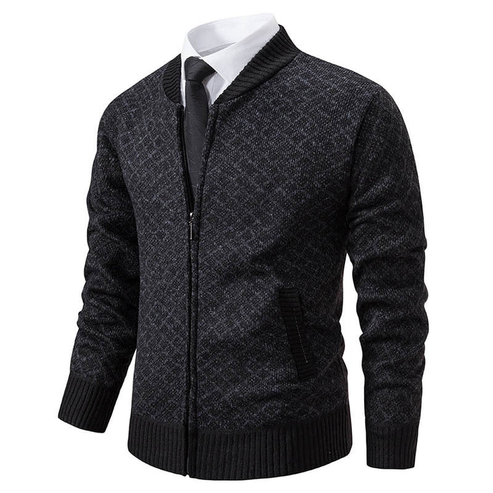 Gilet Homme Moderne Fermeture Éclair Structuré Élégant
